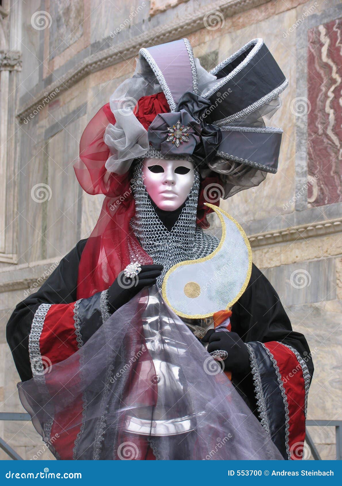 Venice Carnival Mask With Armour Stock Photo Image Of People Dress 553700