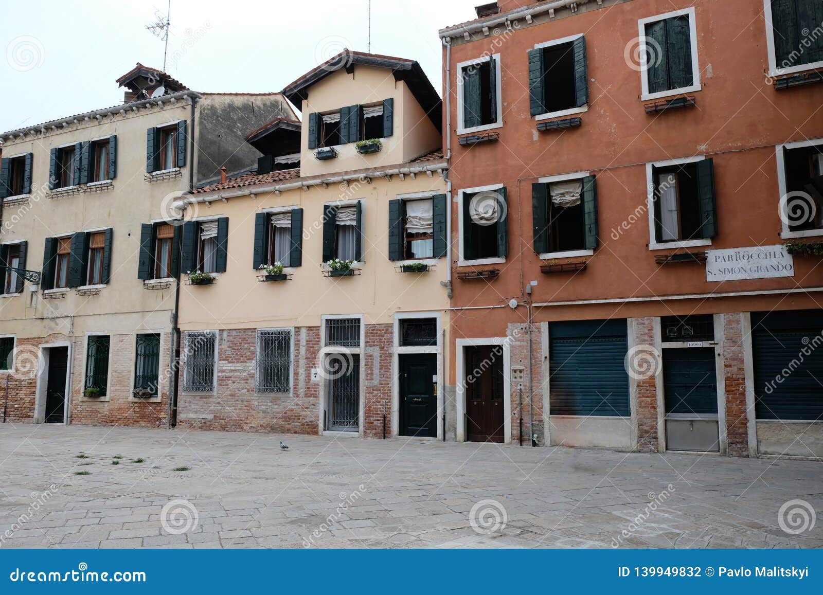 Venice Italy Beautiful Street. Traveling in Europe Stock Photo - Image ...