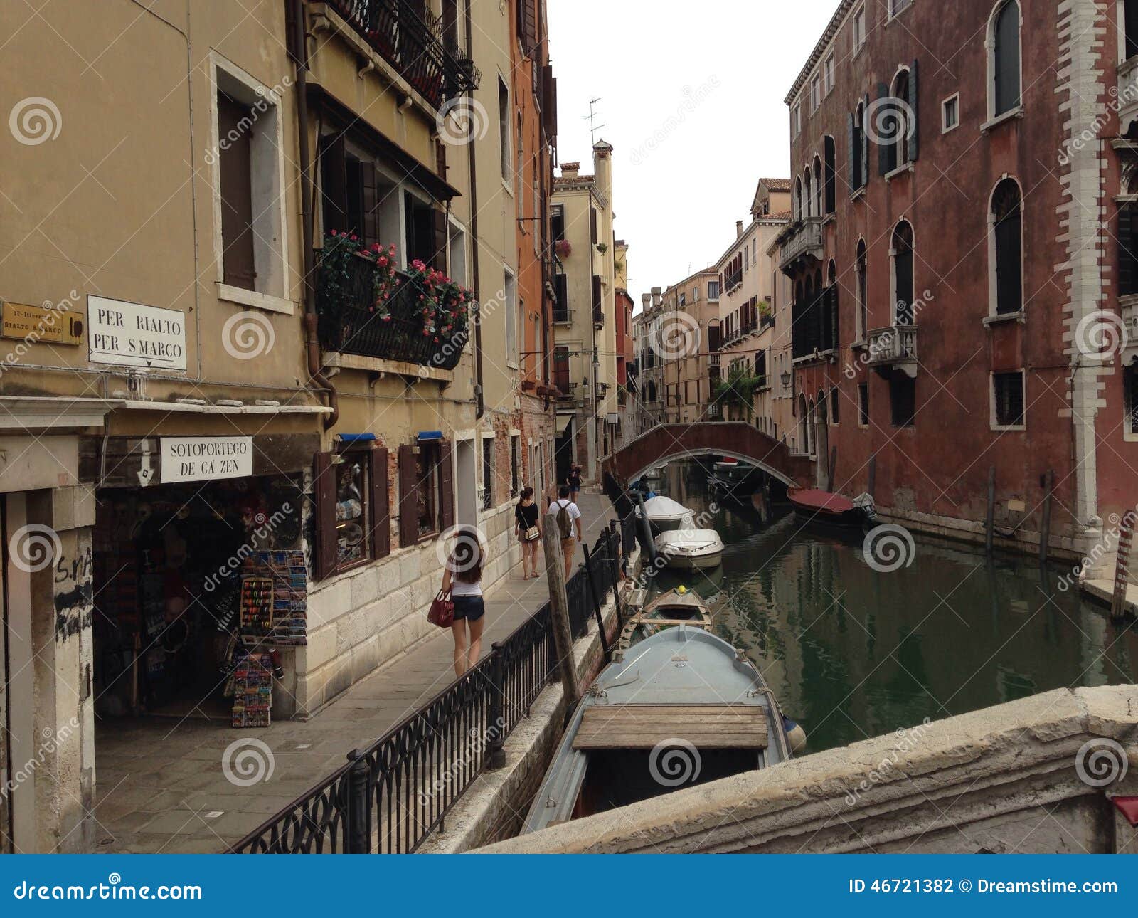 Venice Italy City in the Water Editorial Photography Image of street