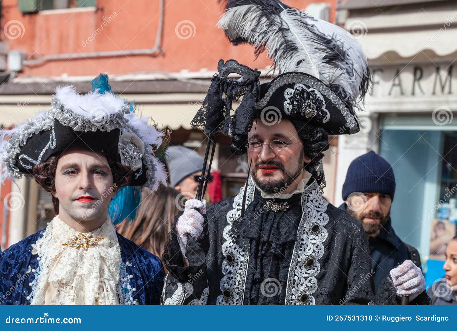 Venice, Italy - February, 2019: Carnival of Venice, Typical Italian ...