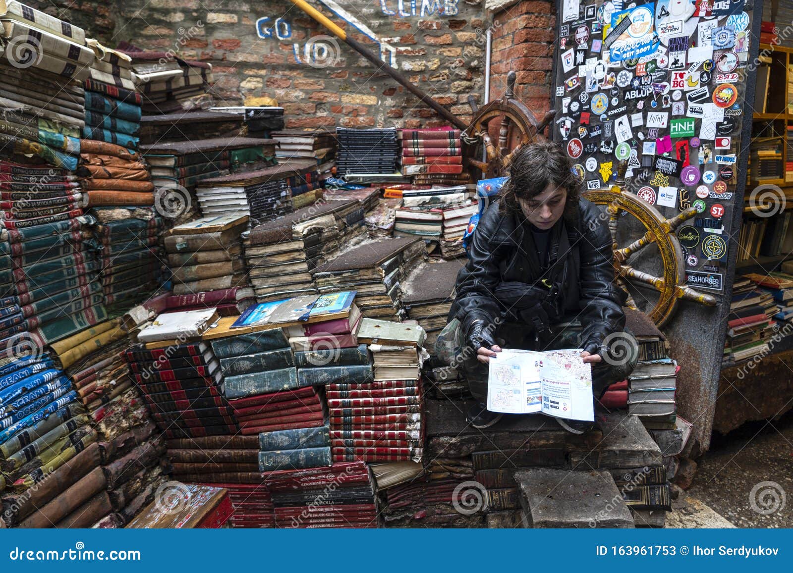 Venice Italy November 08 2019 View Of The Famous Bookstore In Venice Editorial Stock Photo Image Of Casual Ancient 163961753