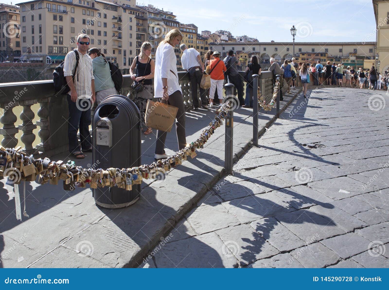 VENICE, ITALY SEPTEMBER 24, 2010 Bridge with Locks Editorial Stock Photo Image of beautiful