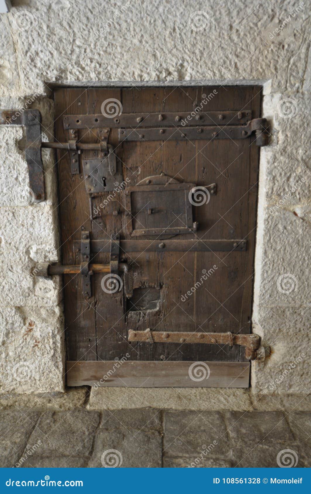 venice - medieval presion locked door