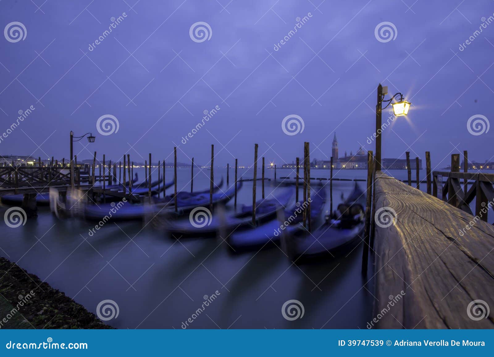 venice night gondolas
