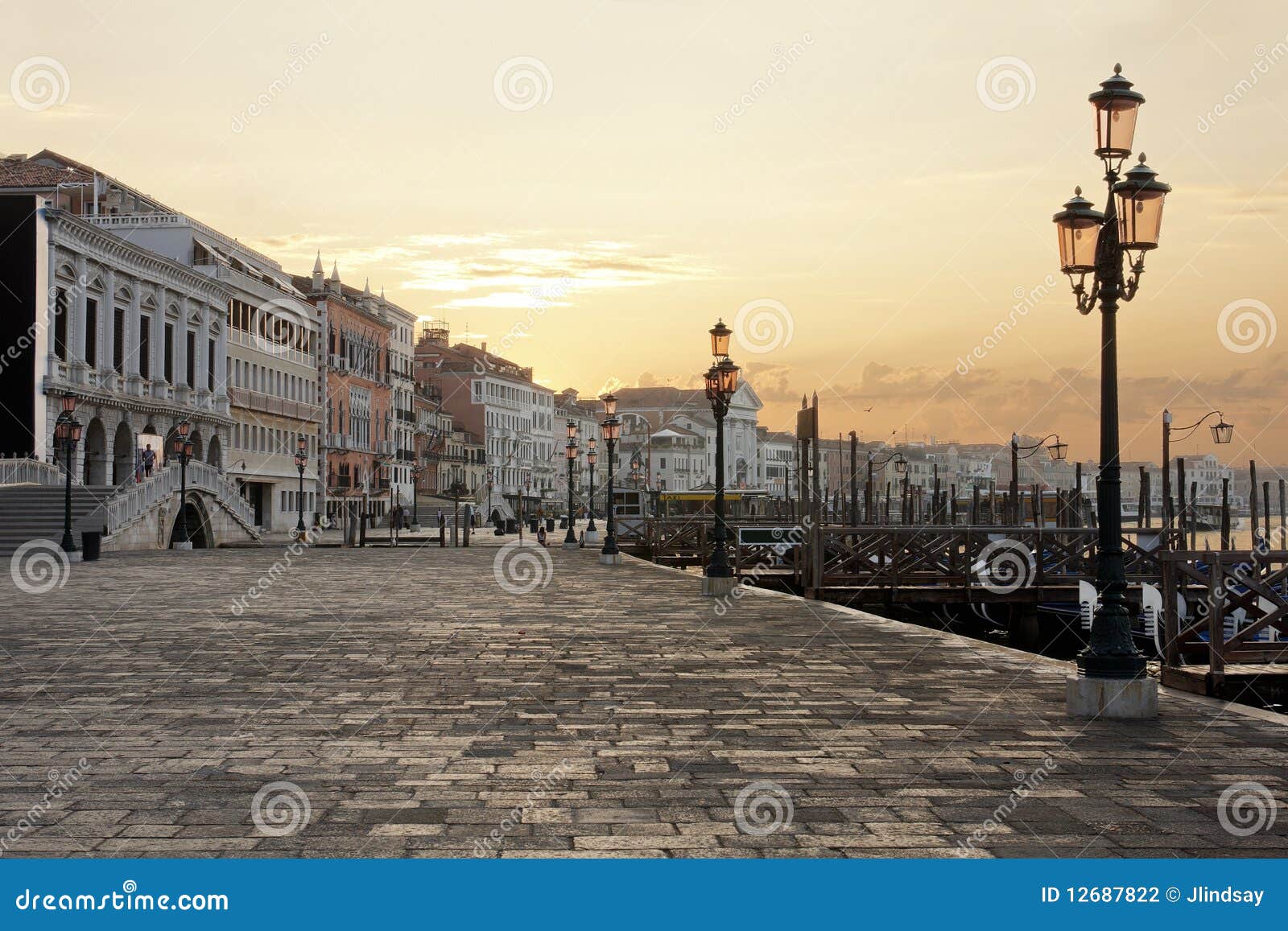 venice - riva degli schiavoni at dawn