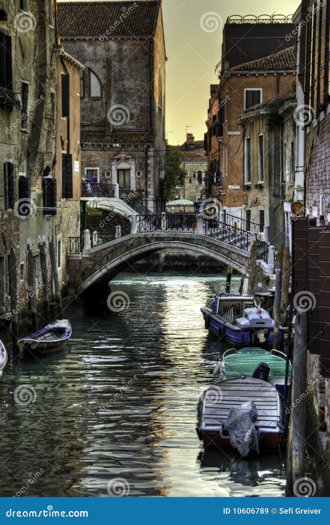 Venice Side Road stock image. Image of anchored, canal 10606789