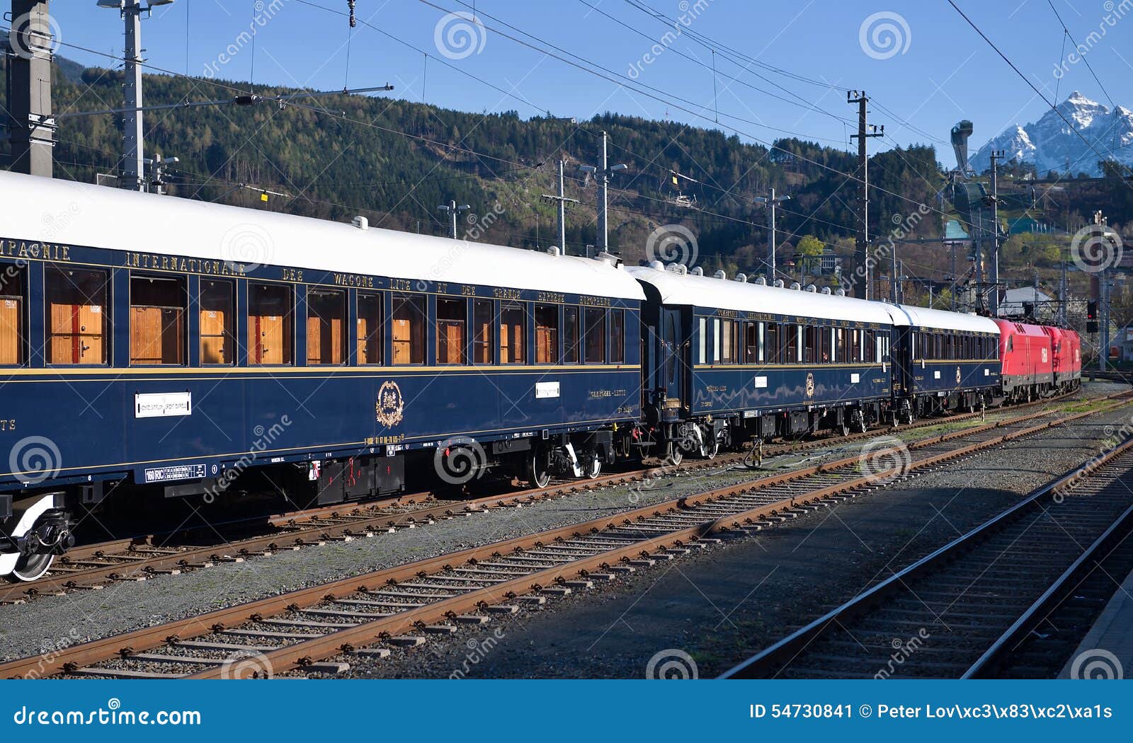 Staff of Belmond Venice Simplon Orient Express luxury train stoped at  Innsbruck Hauptbahnhof train station railway station the central railway  station Stock Photo - Alamy