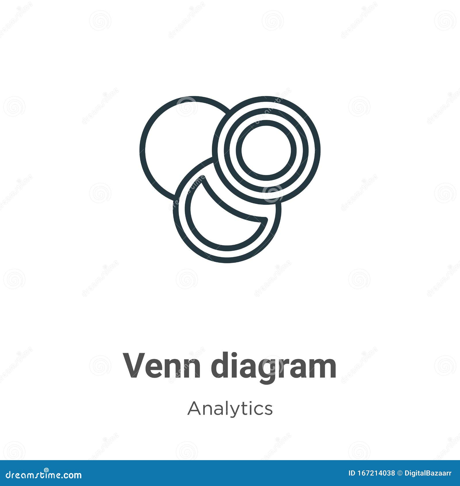 Venn Diagram Outline Vector Icon Thin Line Black Venn Diagram Icon Flat Vector Simple Element Illustration From Editable Stock Vector Illustration Of Data Overlapping 167214038