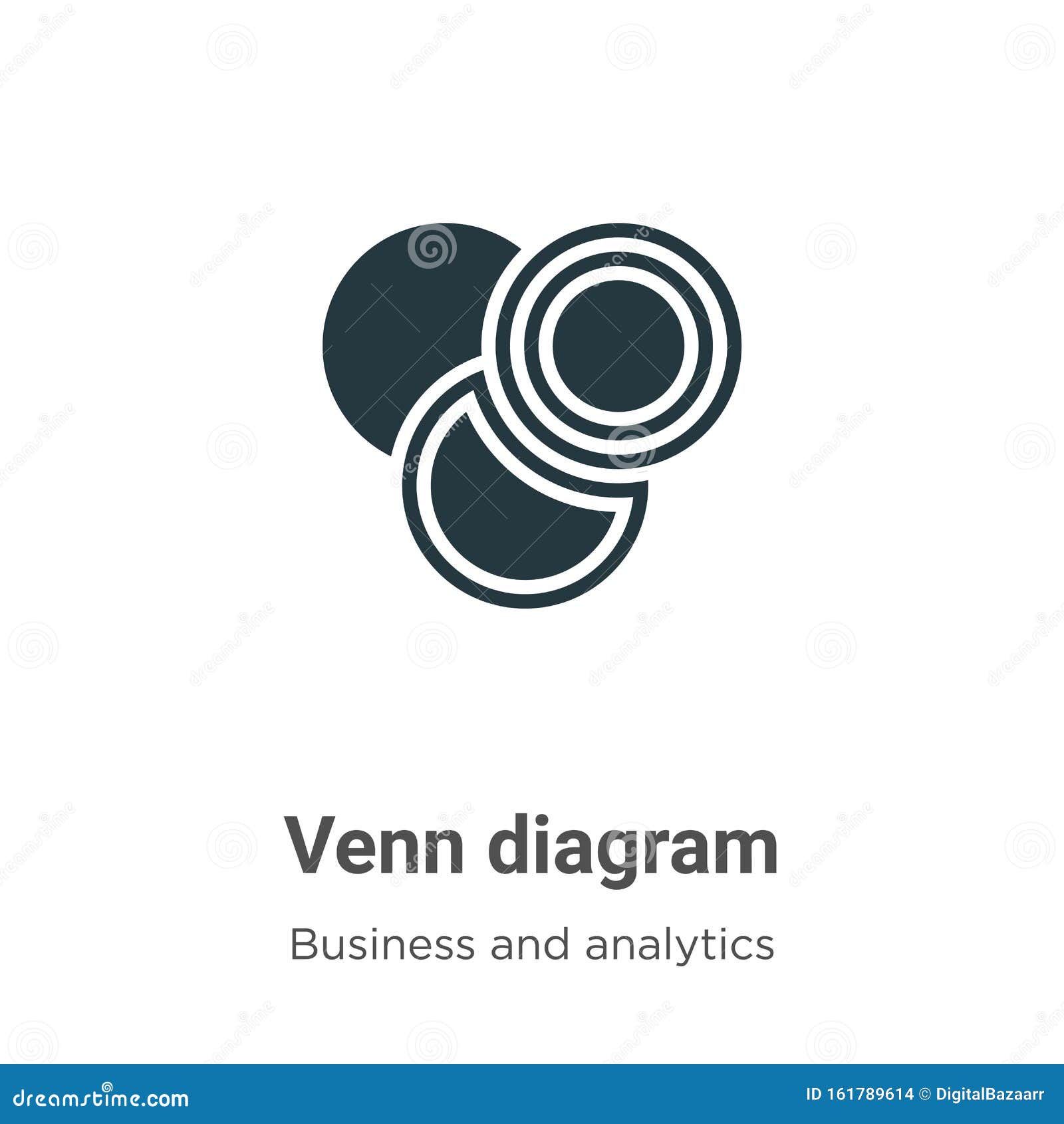 Venn Diagram Vector Icon On White Background Flat Vector Venn Diagram Icon Symbol Sign From Modern Business And Analytics Stock Vector Illustration Of Symbol Analytics 161789614