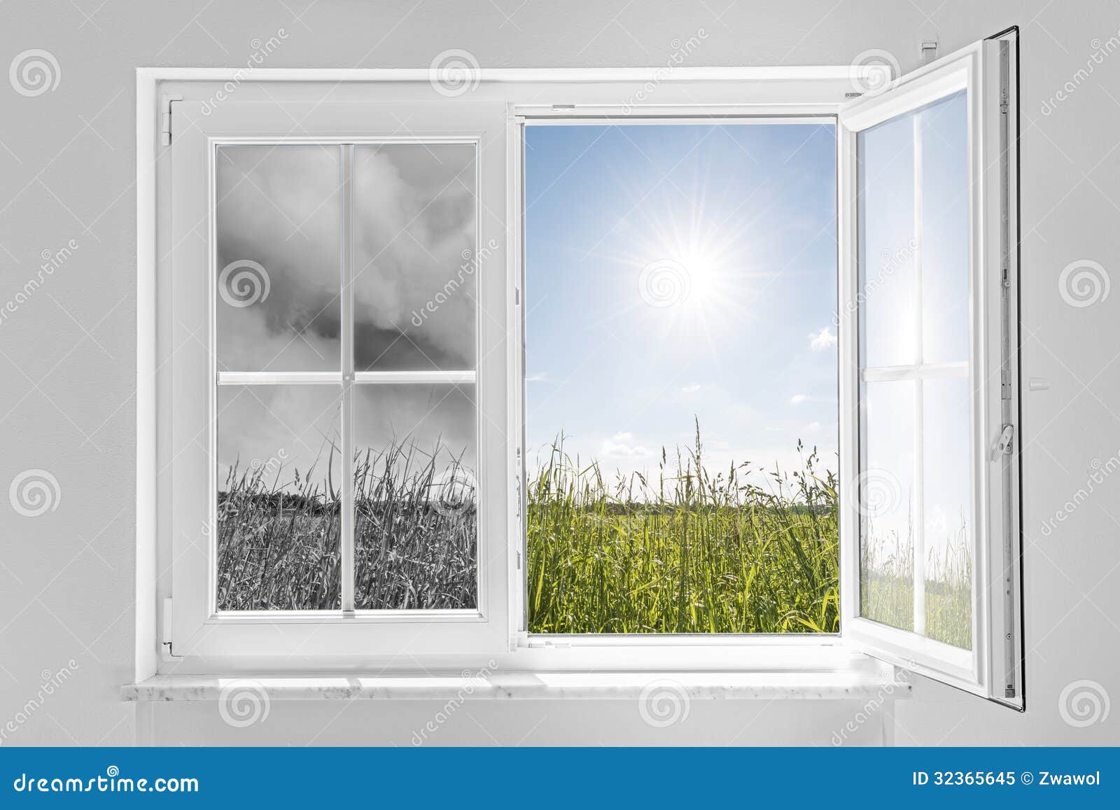 Fotomural caducifolio sol rayos solares ventana Bach liwwing no 3409 