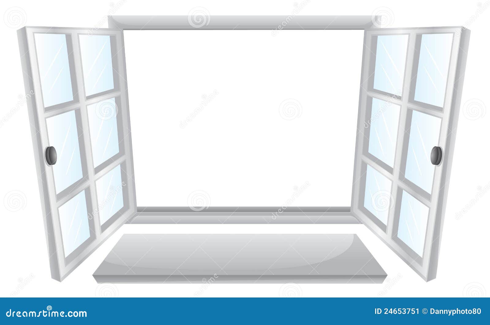 Ventanas abiertas ilustración del vector. Ilustración de bisagra - 24653751 Ventanas abiertas ilustración del vector. Ilustración de bisagra - 24653751