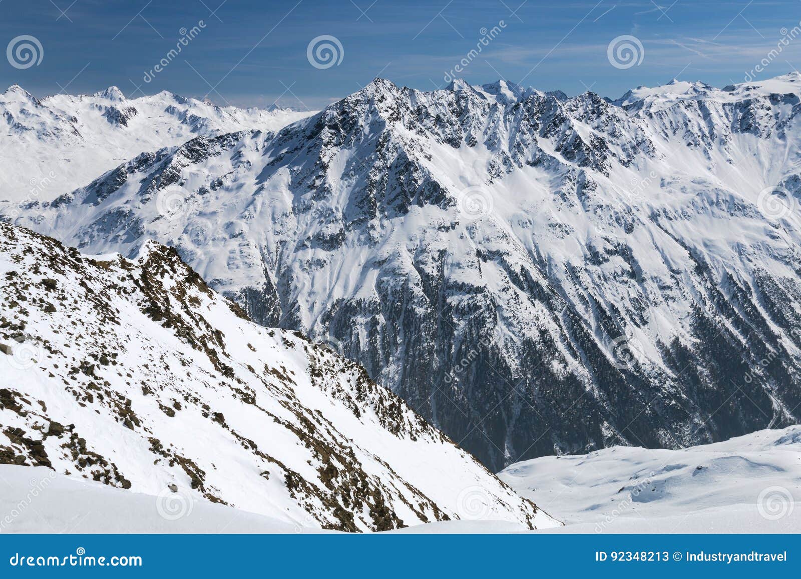 venter valley in winter, austria