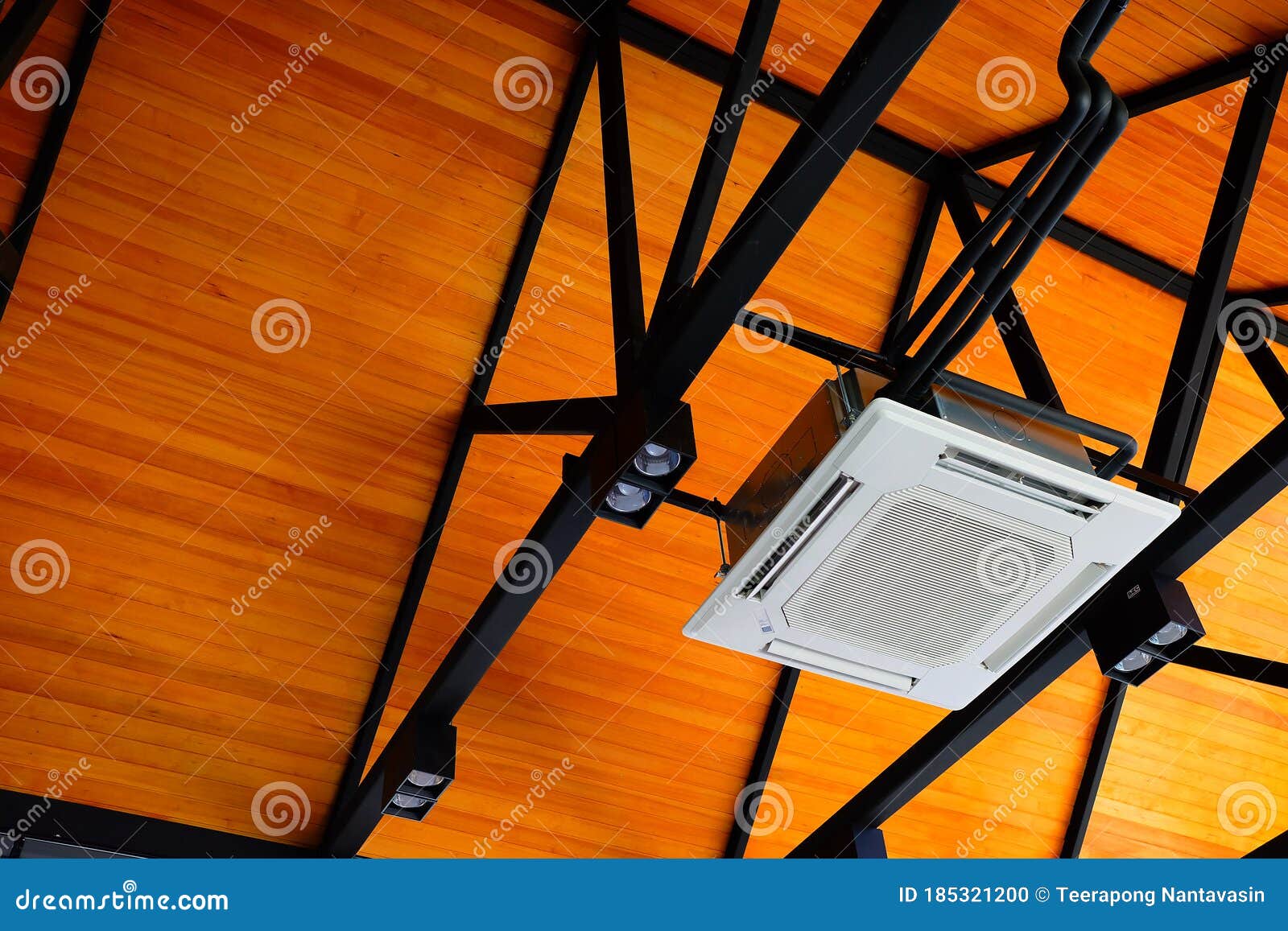 Ventilation Air Conditioner on Ceiling. Stock Photo Image of clean, conditioner 185321200