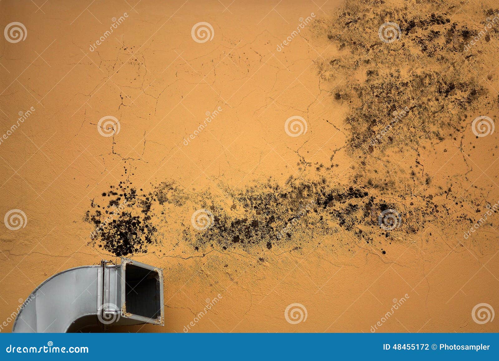 Ventilation causes mold stock photo. Image of destruction 48455172