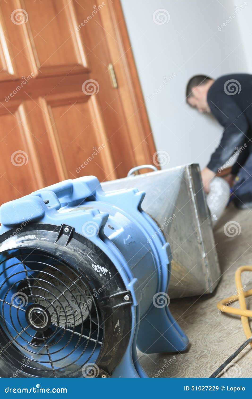 Ventilation Cleaner Working on a Air System Stock Image Image of heat
