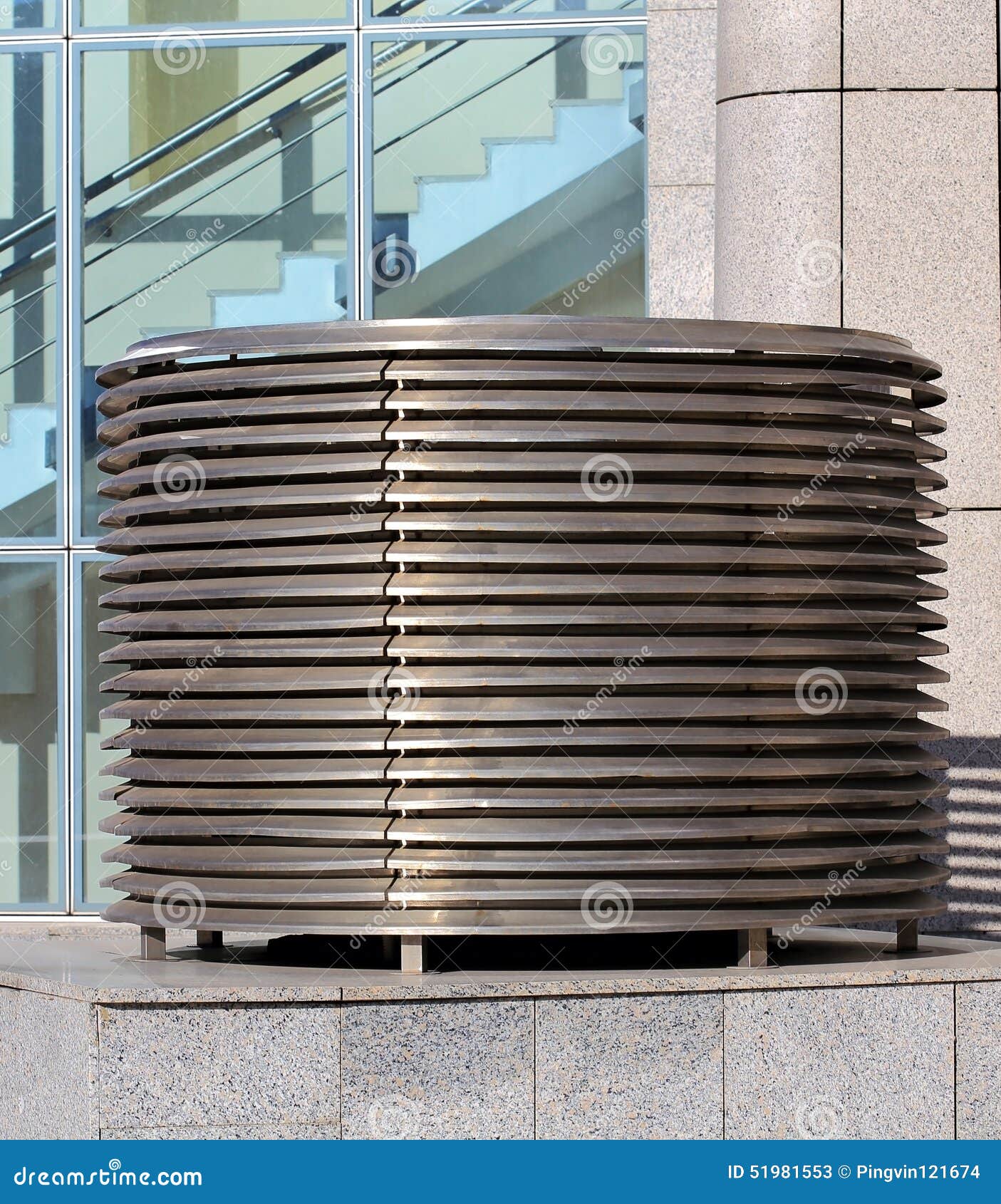 Ventilation equipment stock image. Image of blue, industrial 51981553