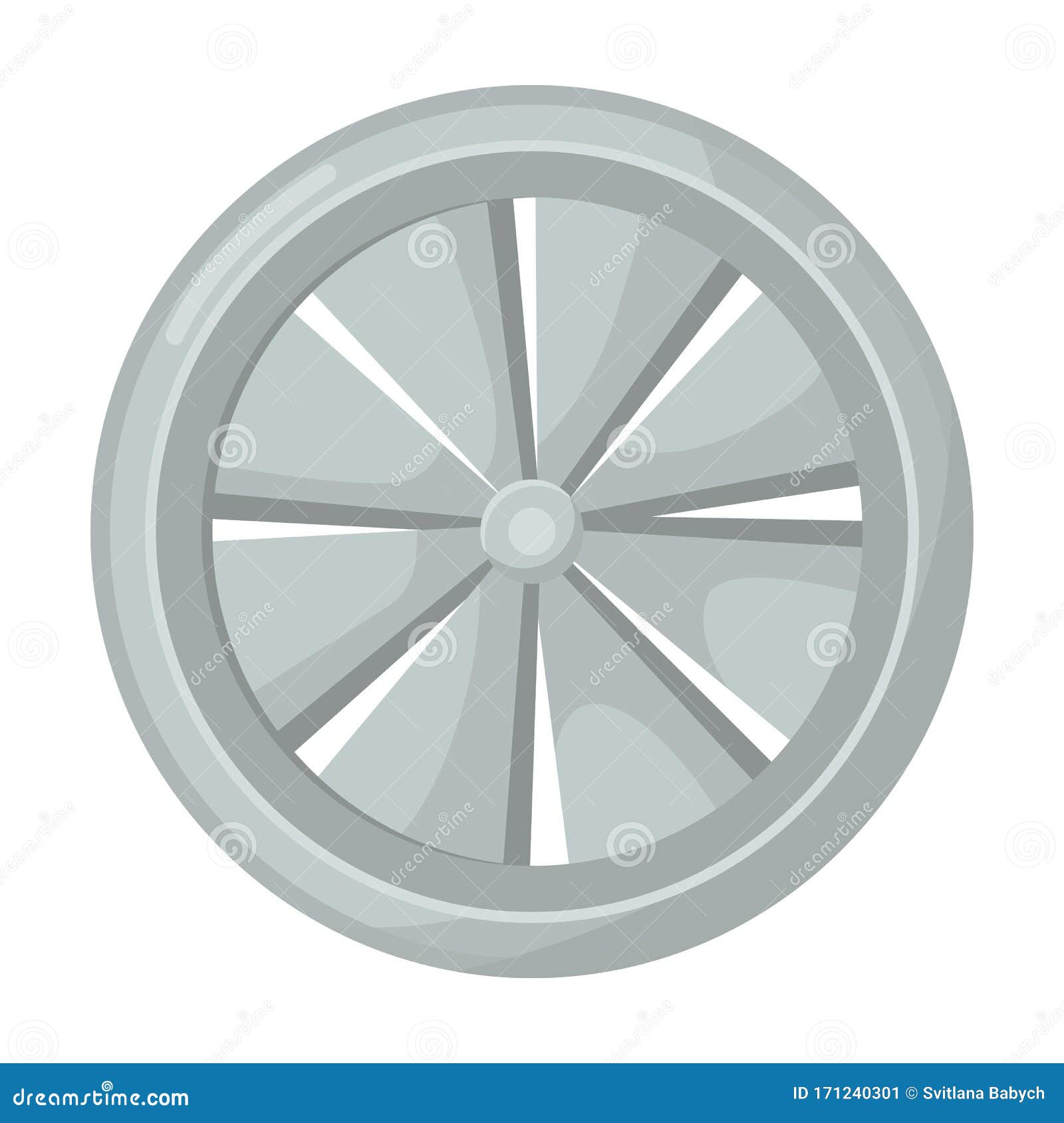 Ventilation Grate Vector Icon.Cartoon Vector Icon Isolated on White