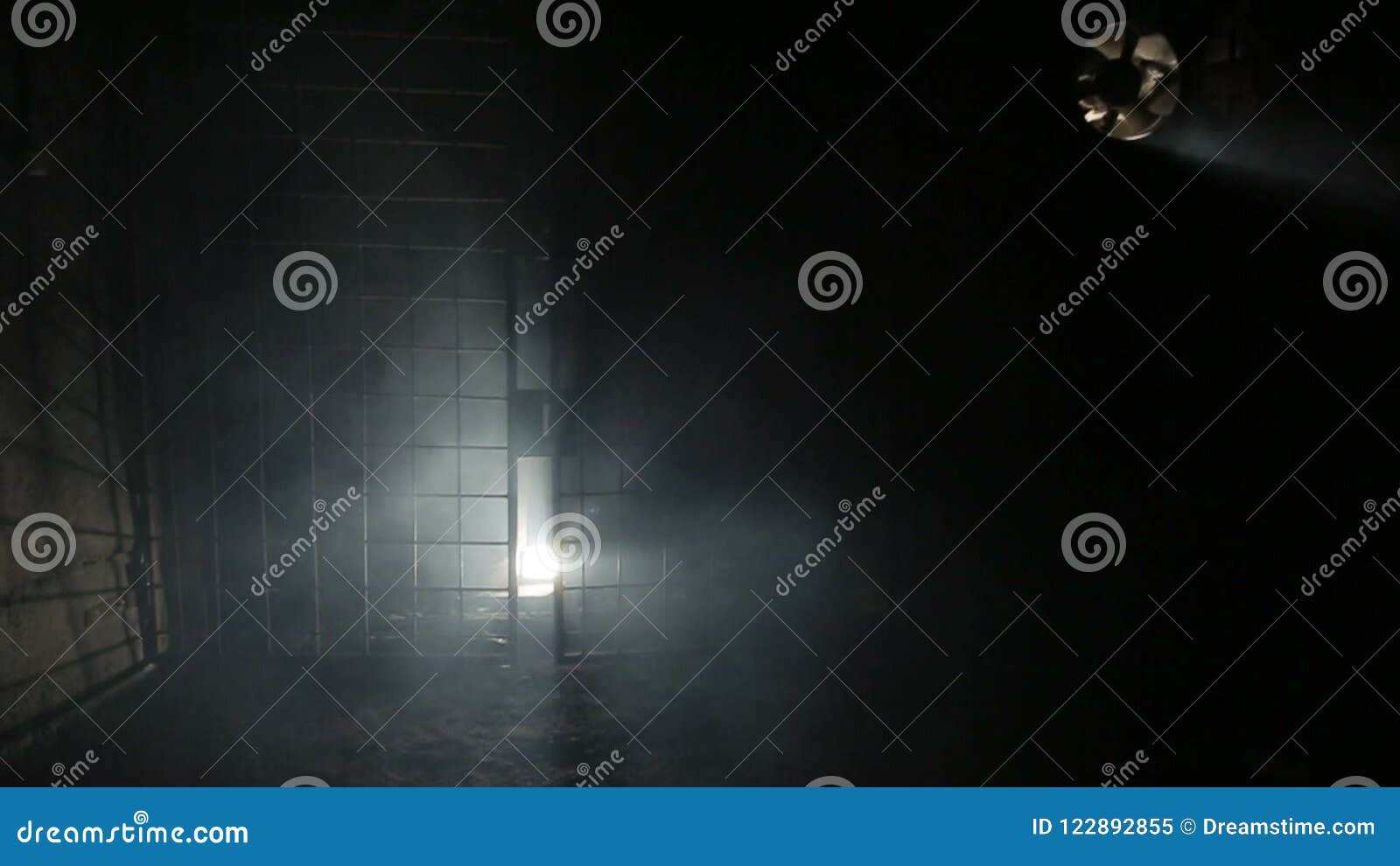 Dark Room in Smoke, Basement, Garage Stock Video Video of empty