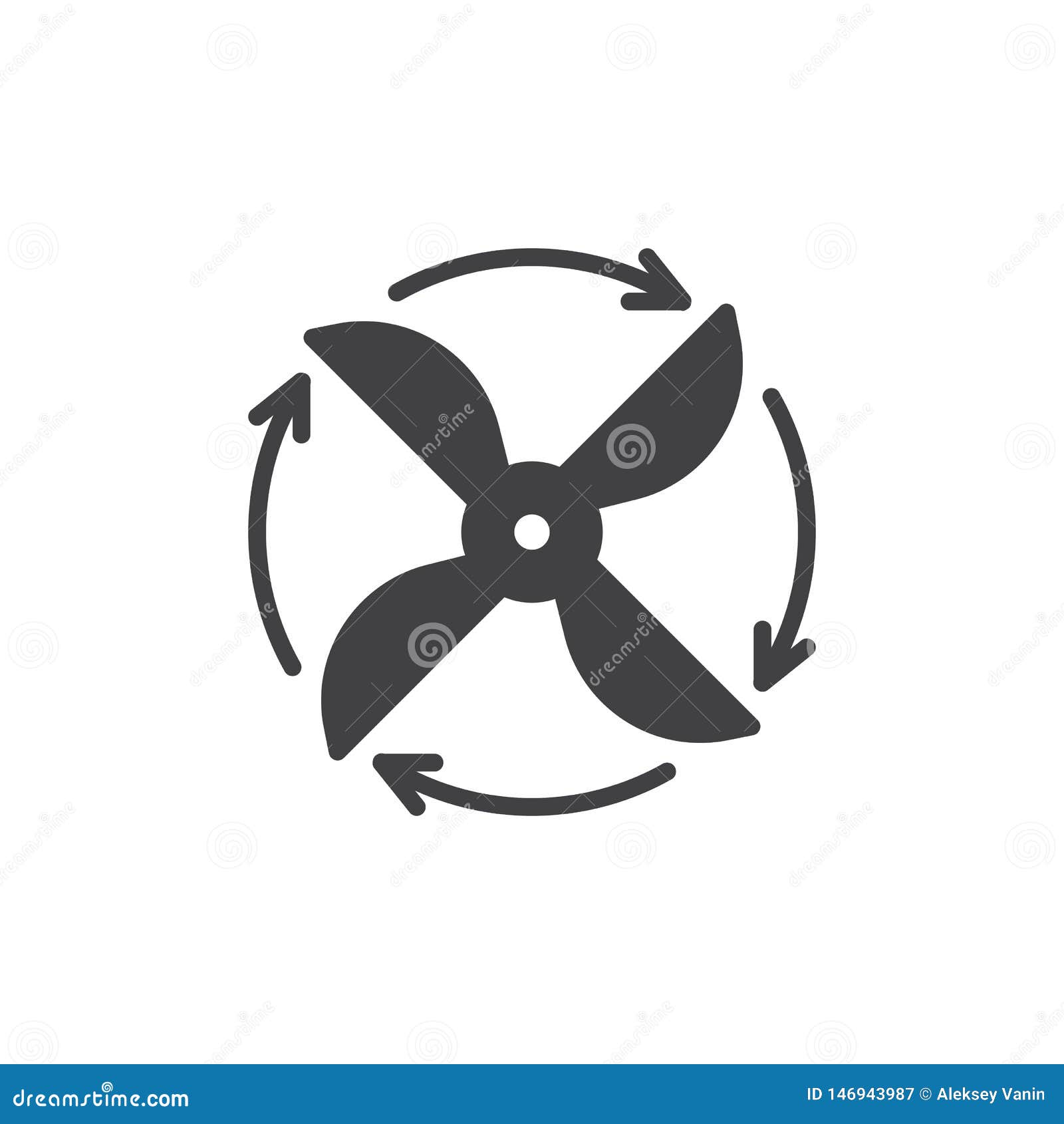 Ventilation vector icon stock vector. Illustration of circular - 146943987