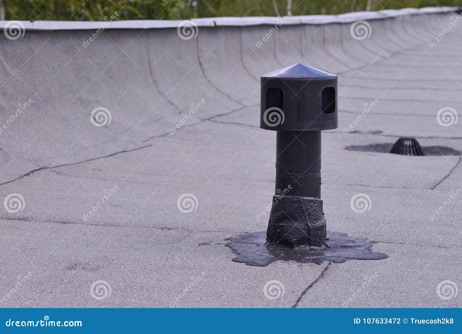 Ventilazione del tetto piano, protezione dimpermeabilizzazione ... Impermeabilizzazione tetto piano