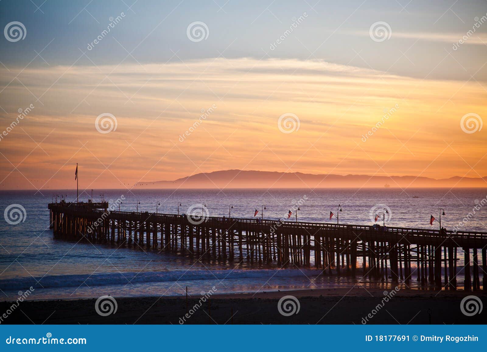 Historische Ventura Pijler in Californië