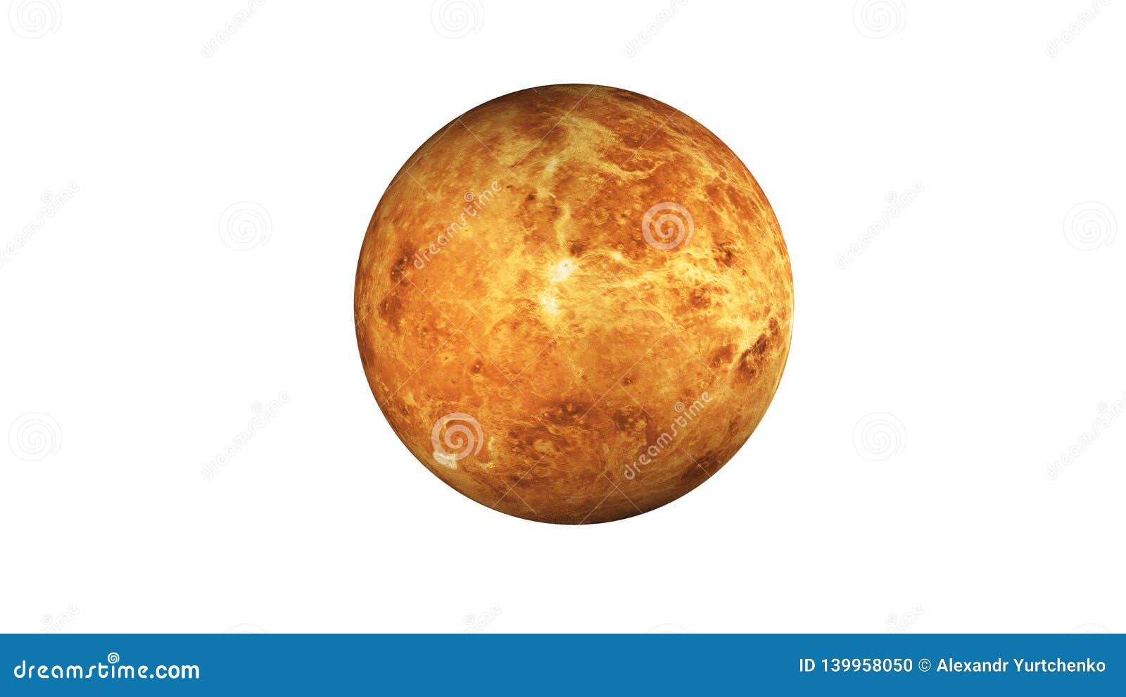 venus planet in the space  on white. s of this image were furnished by nasa.