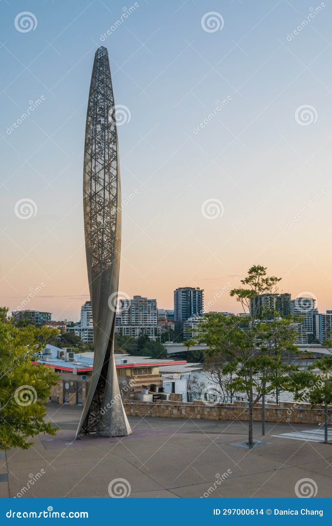 Venus Rising Statue at Kangaroo Point in Brisbane, Australia Stock