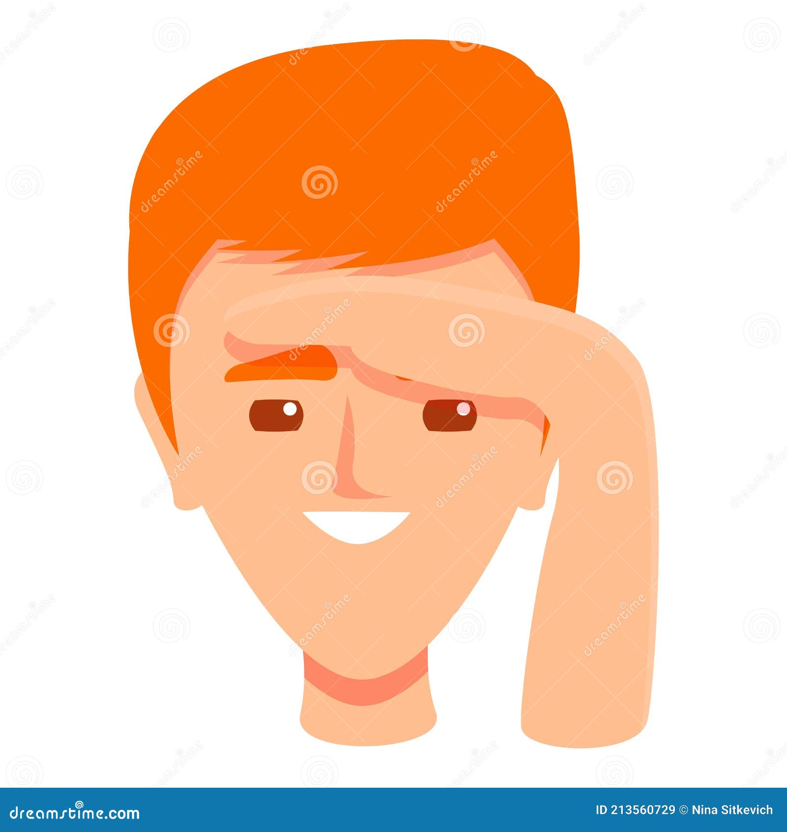 Ver El Estilo De Dibujos Animados Sense Icon Ilustración del Vector