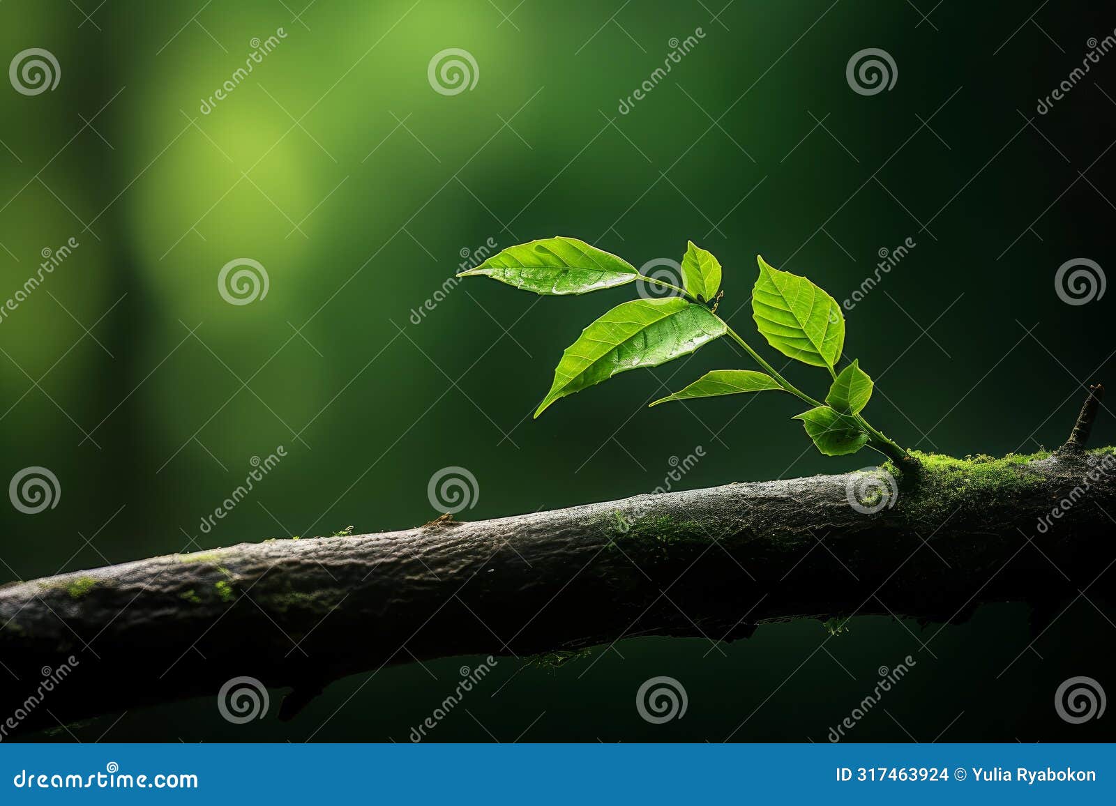 verdant small green leaves. generate ai