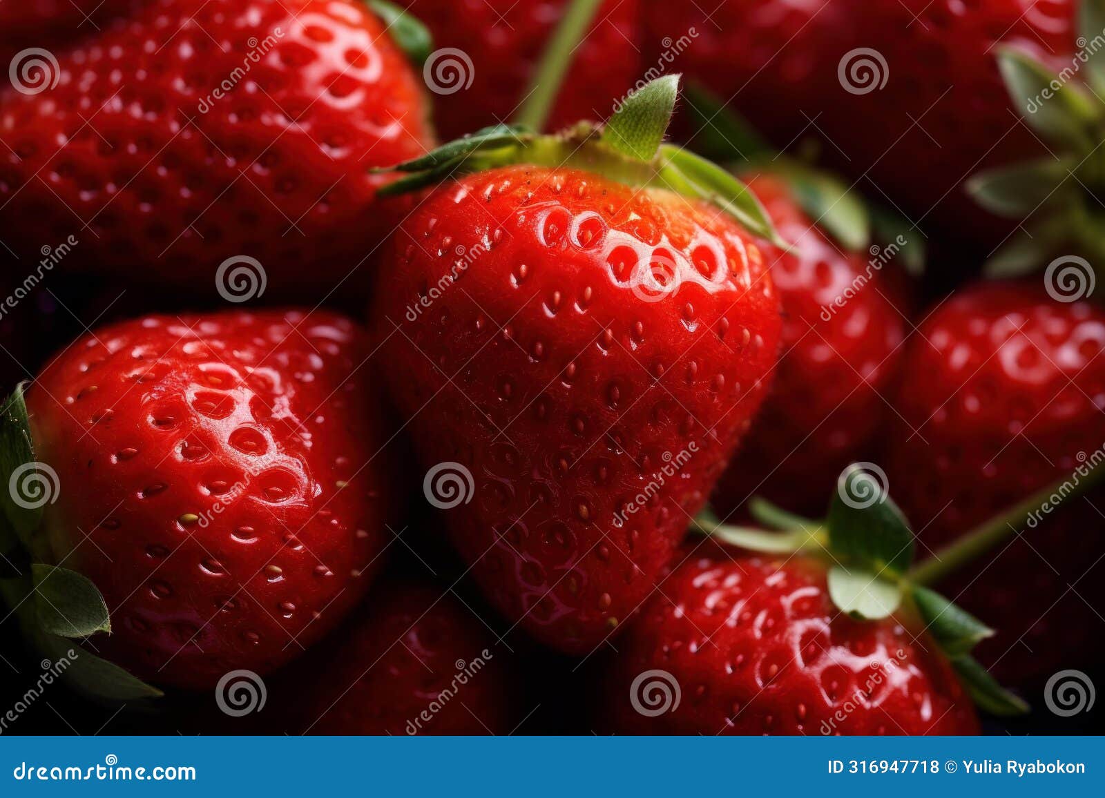verdant strawberry eco bush. generate ai