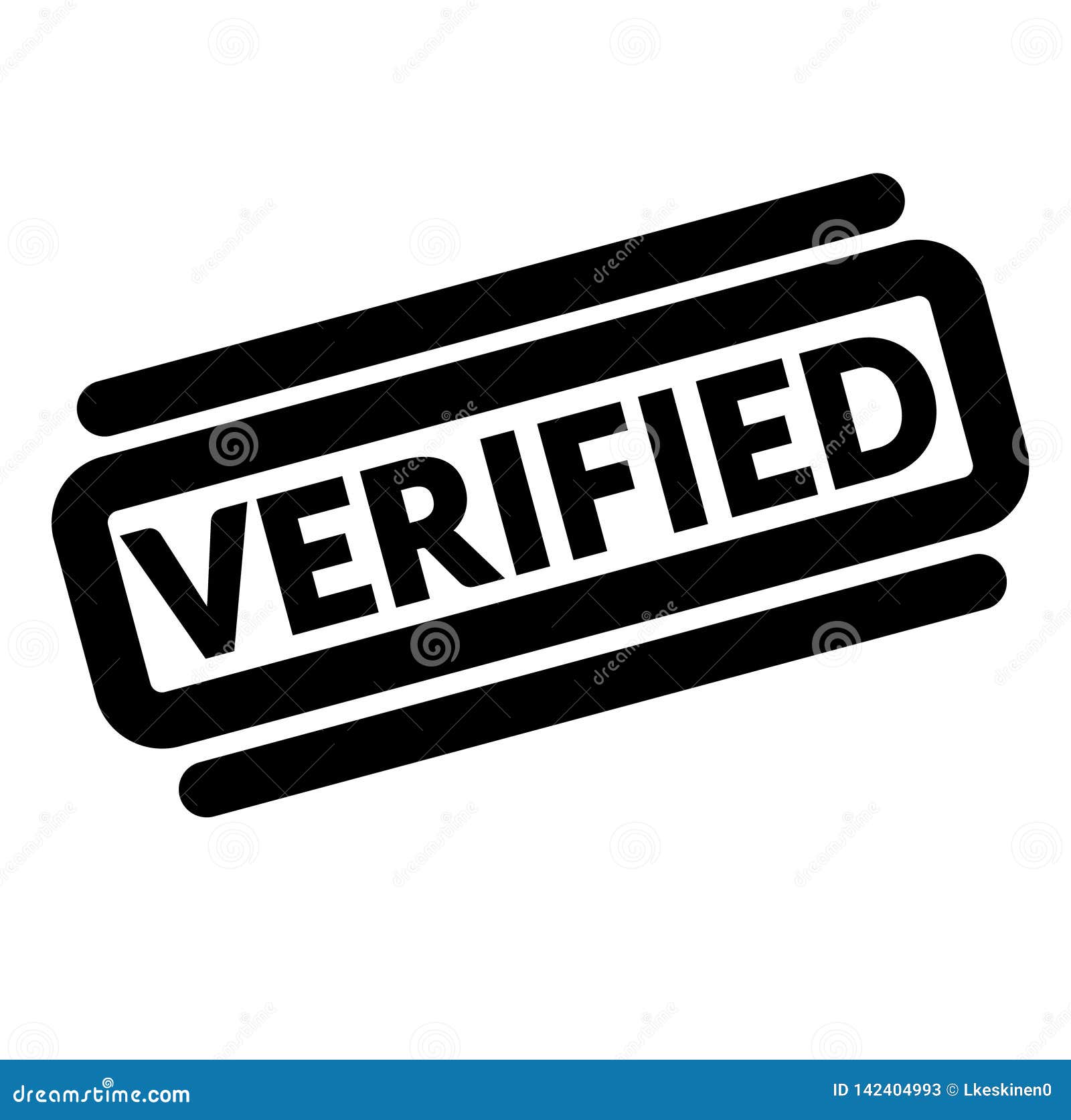Verified black stamp stock vector. Illustration of post 142404993