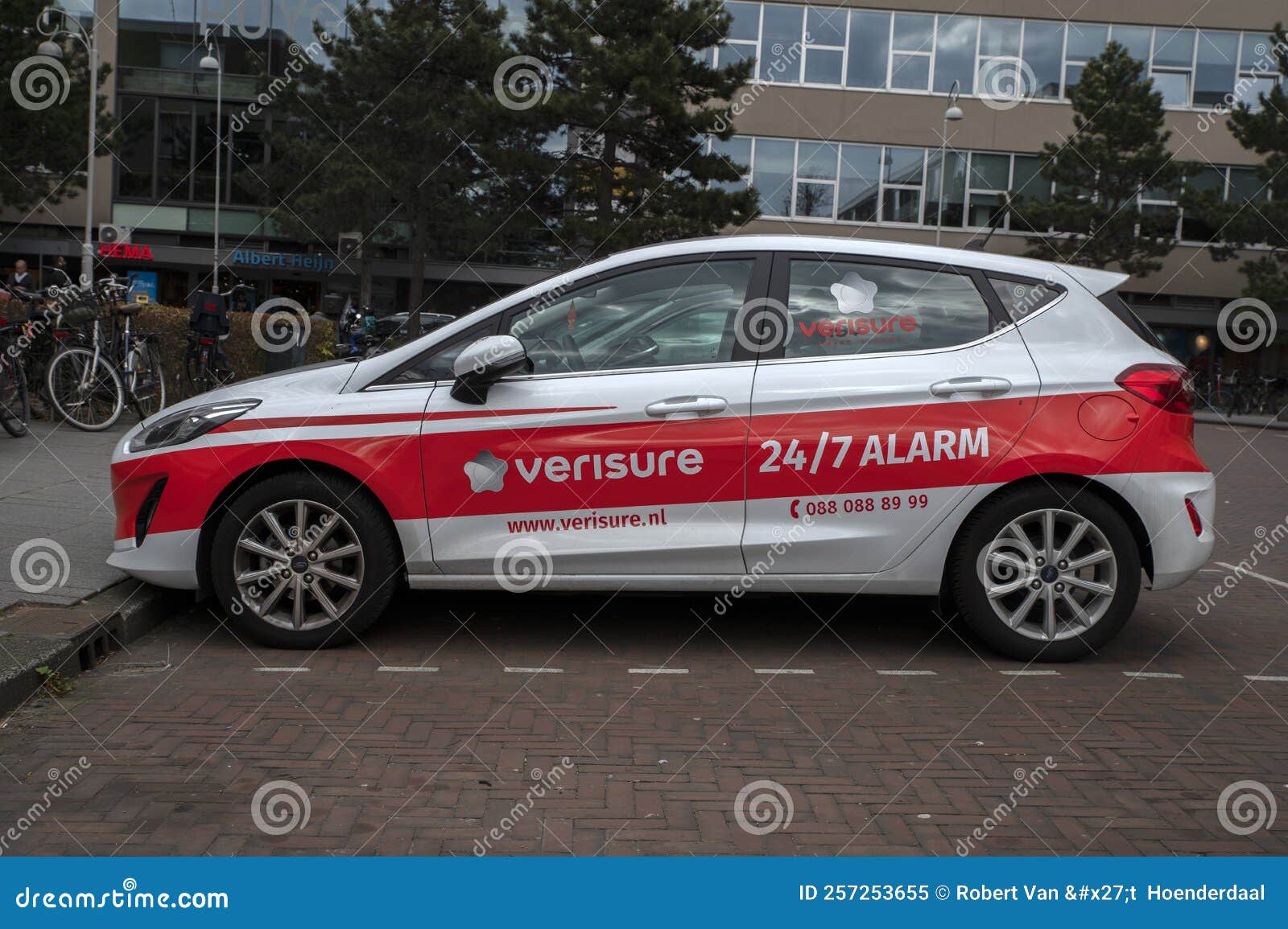 Verisure Company Car at Amsterdam the Netherlands 2142022 Editorial