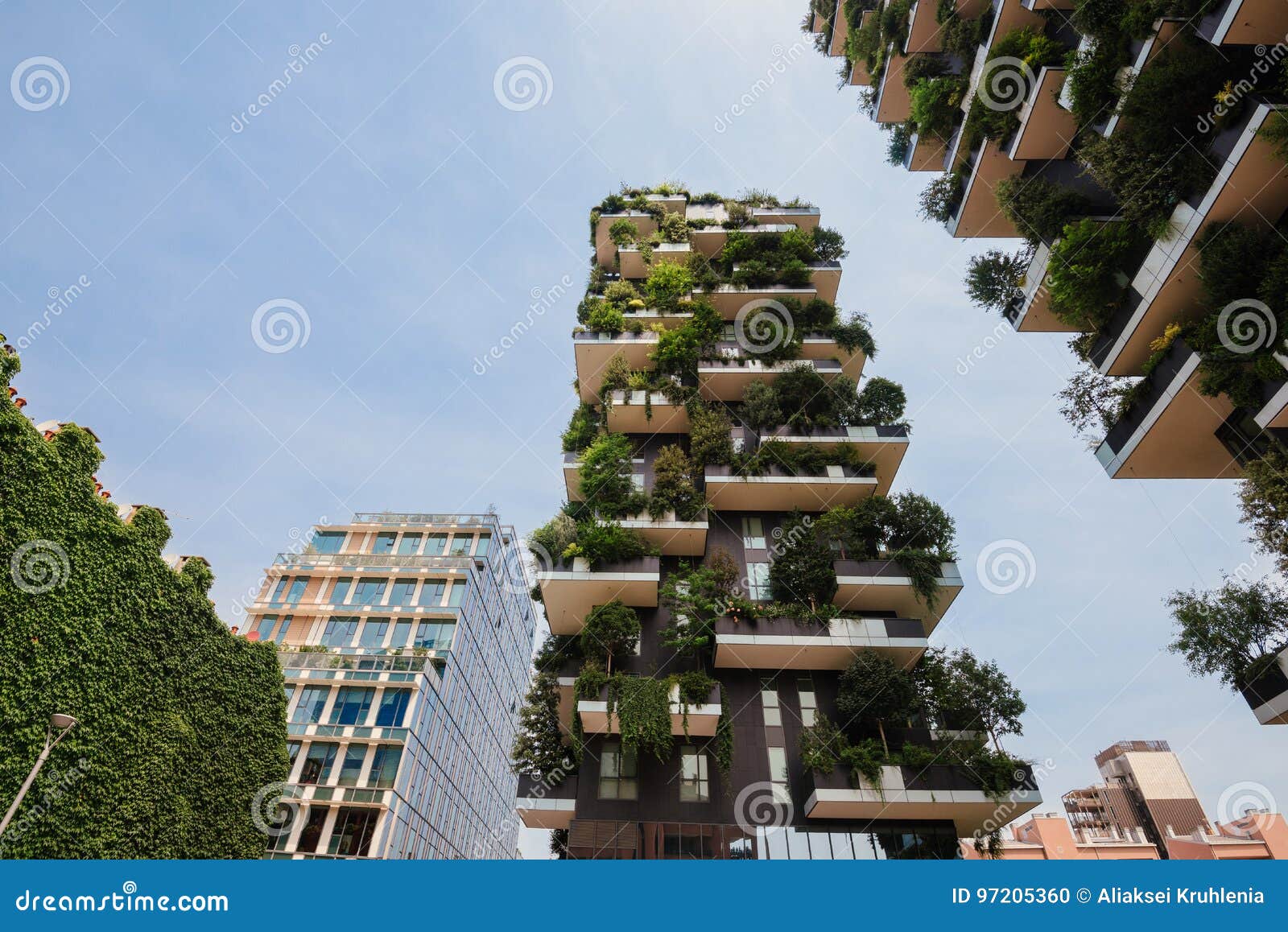 Veritcal Garden Buildings In Milan Editorial Image Image Of