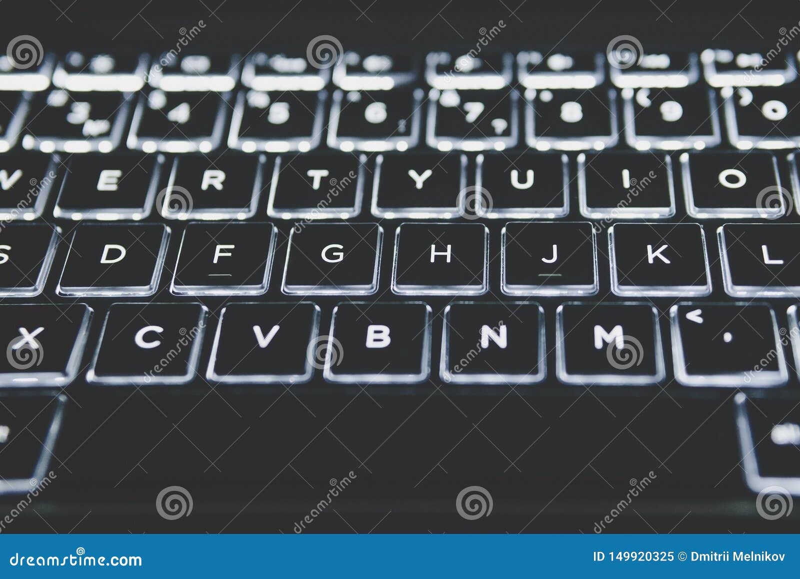 Gezichtsvermogen Op de grond vervormen Verlicht Toetsenbord Wit Licht Op Laptop Toetsenbord Stock Afbeelding -  Image of gokken, klik: 149920325