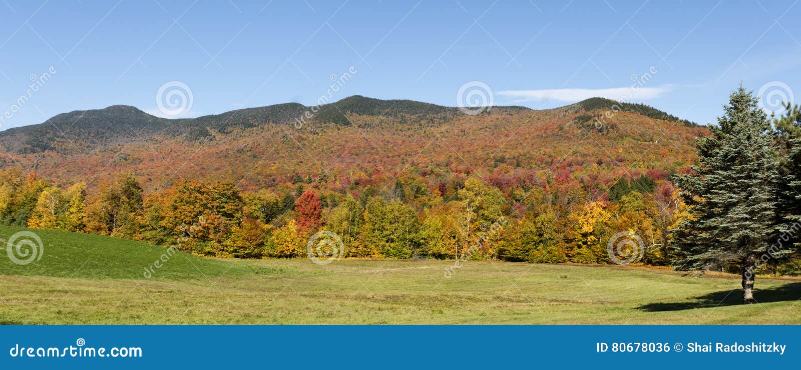 Vermont Autumn Panorama stock photo. Image of panorama 80678036