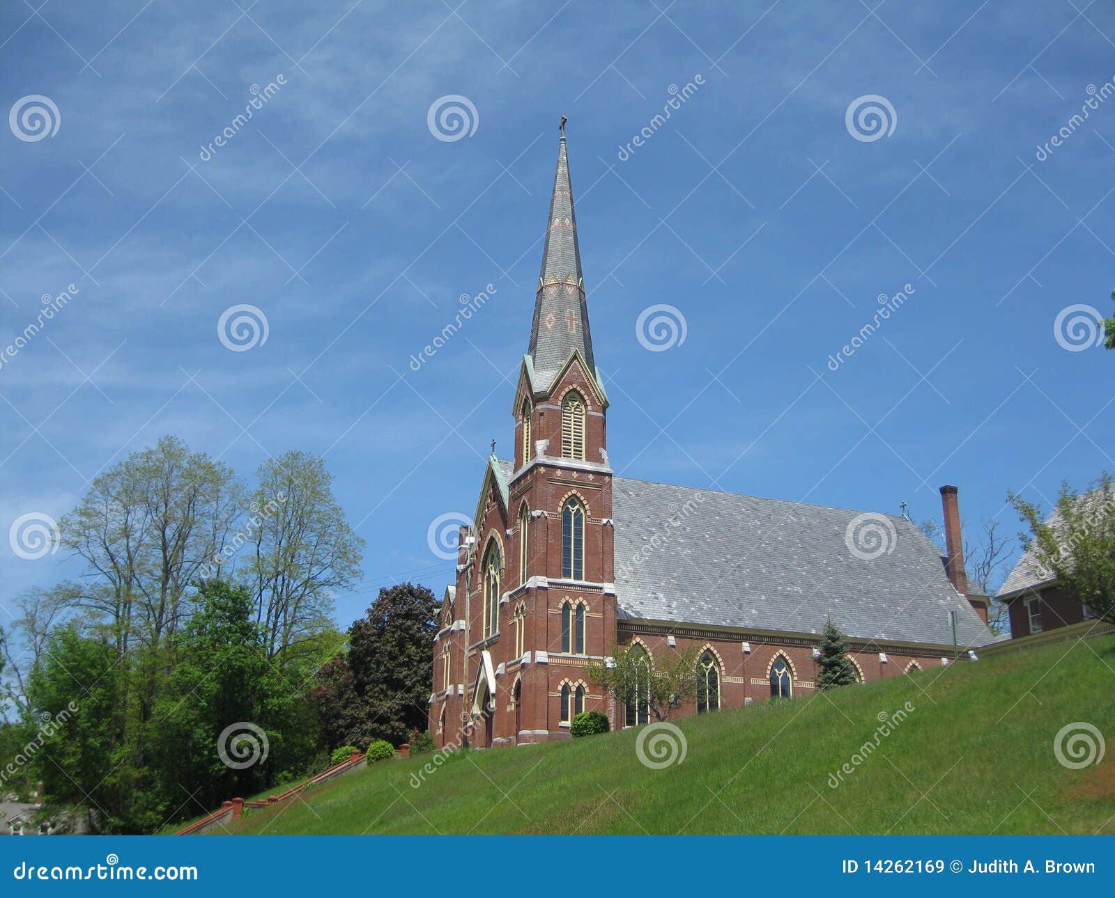 Vermont s Catholic Church stock image. Image of high 14262169