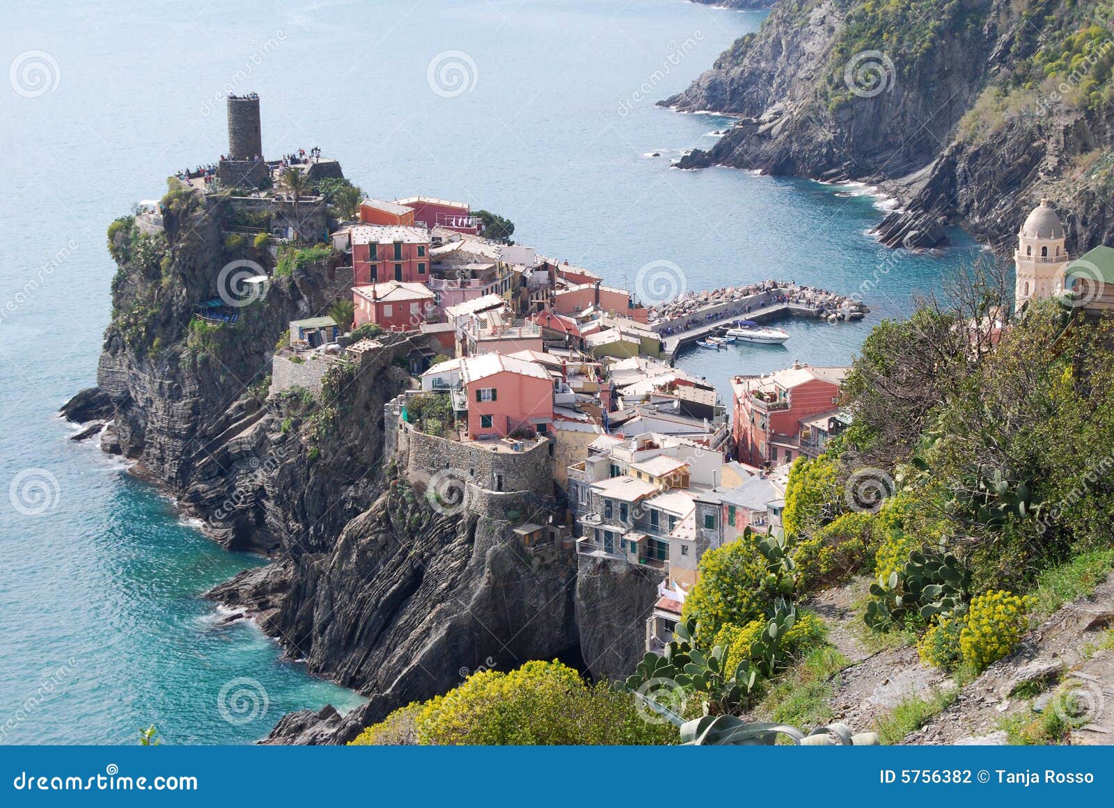 Vernazza - Cinque Terre. Vernazza, Cinque Terre em Liguria, Italy. Cinque Terre é património do mundo da humanidade.