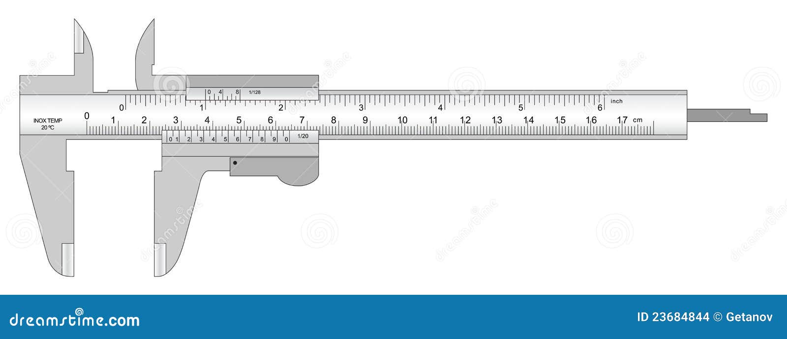 Vernier caliper stock vector. Illustration of development - 23684844