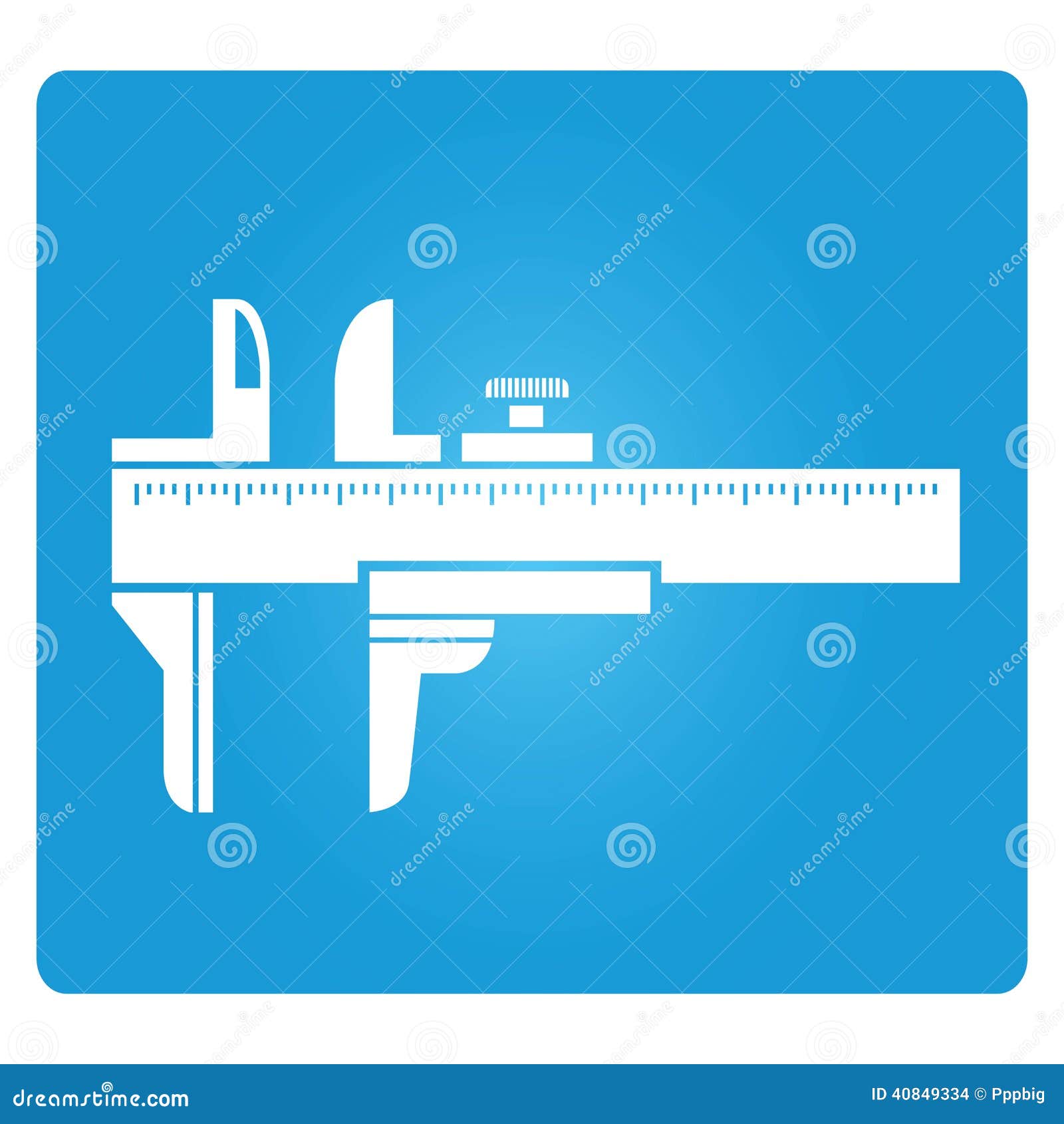 Vernier Caliper stock de ilustración. Ilustración de primer 40849334