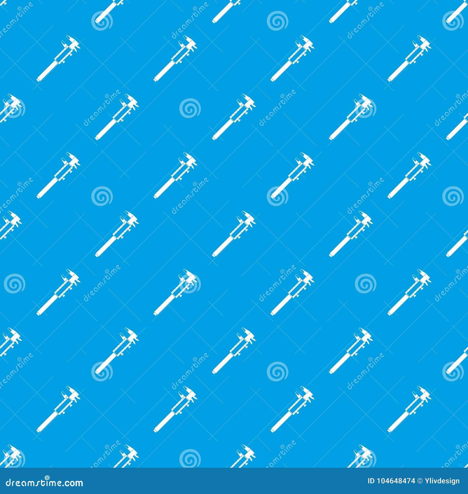 Vernier Caliper Pattern Seamless Blue Stock Vector Illustration of
