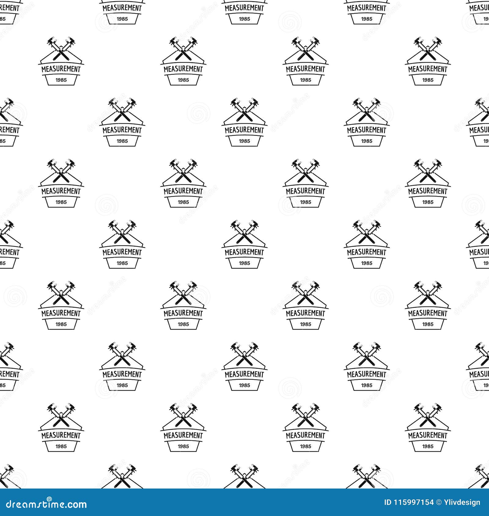Vernier Caliper Pattern Vector Seamless Stock Vector Illustration of