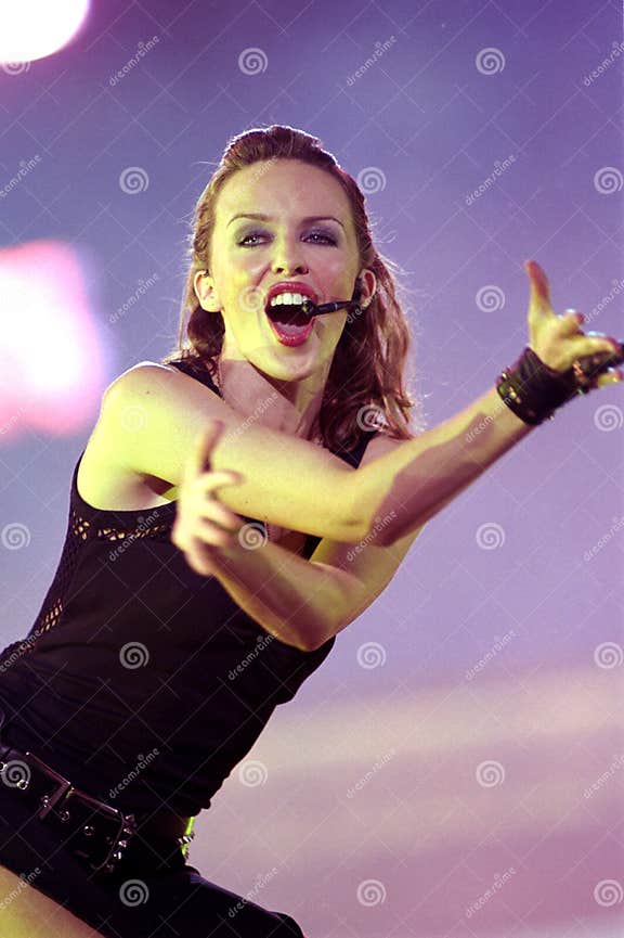 Kylie Minogue during the Concert Editorial Stock Image - Image of 2001