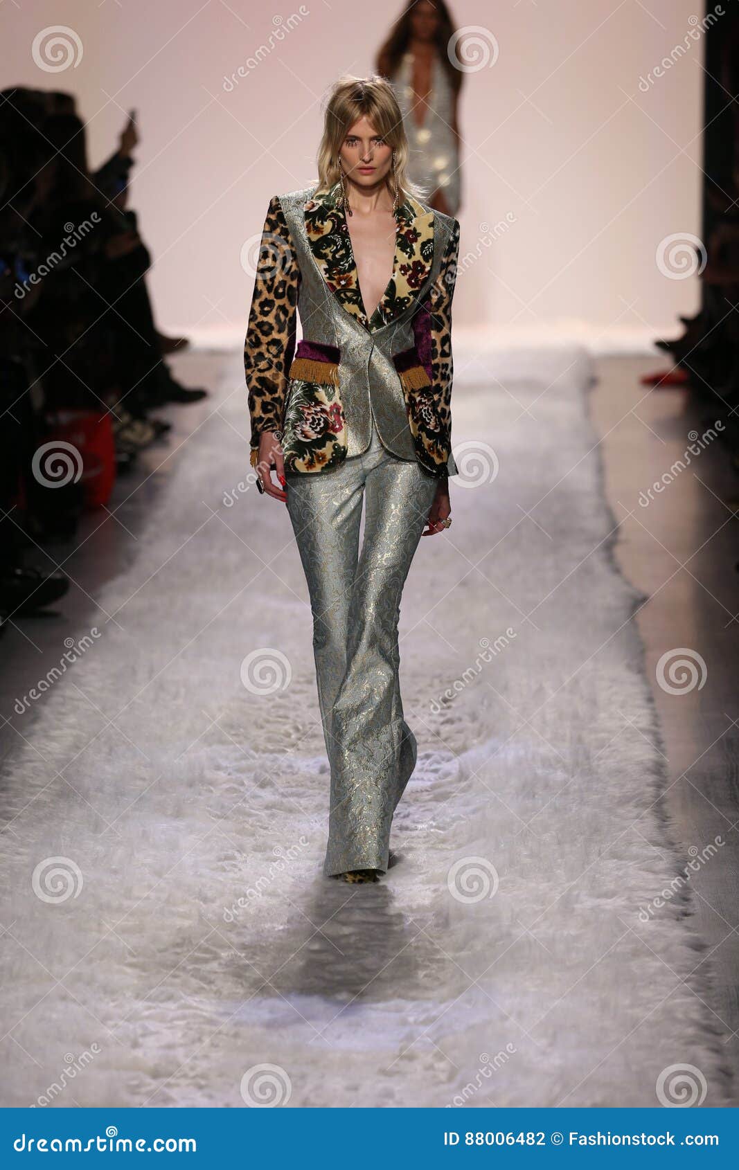 Veronika Vilim Walks the Runway at the Jeremy Scott Show Editorial