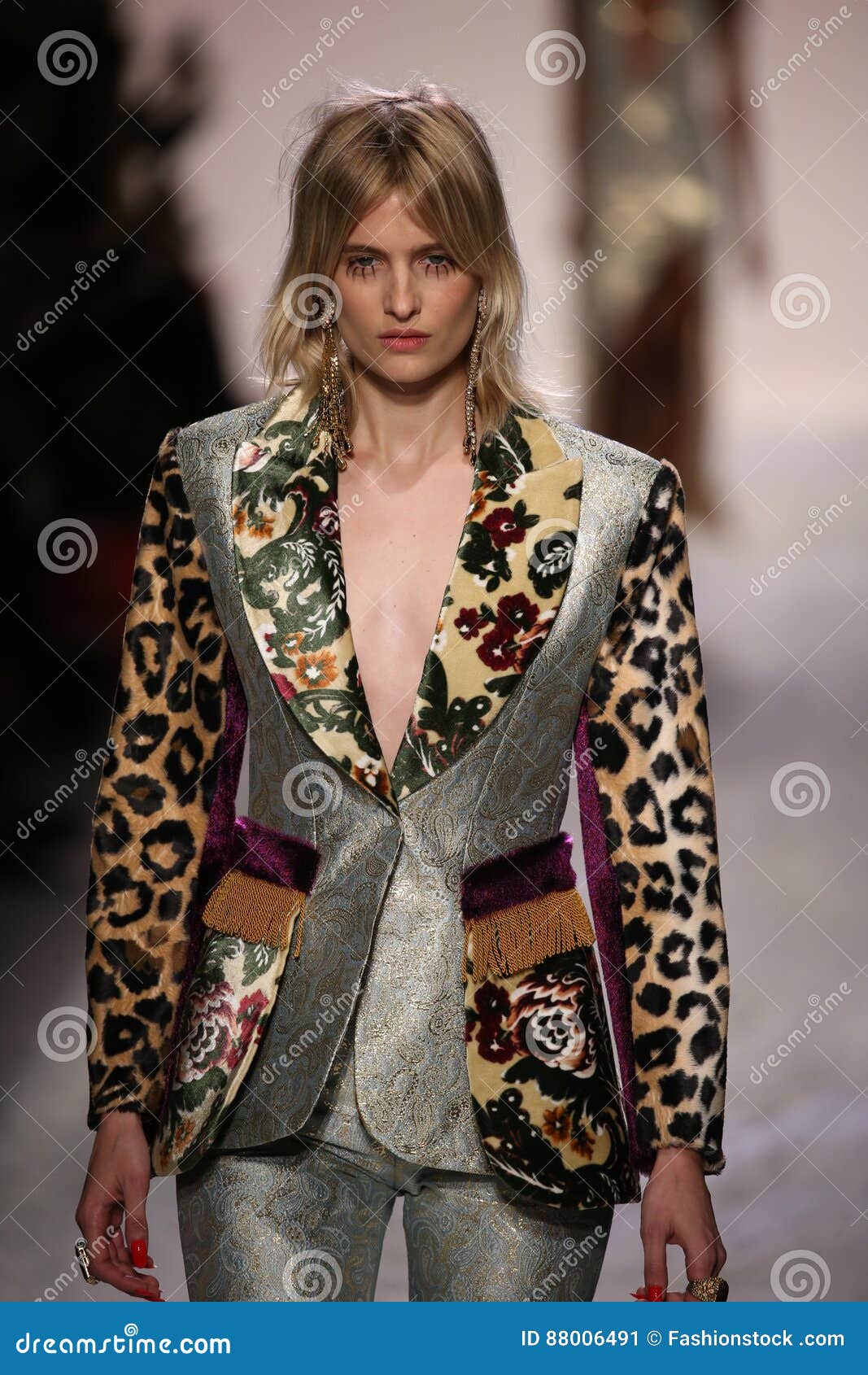 Veronika Vilim Walks the Runway at the Jeremy Scott Show Editorial
