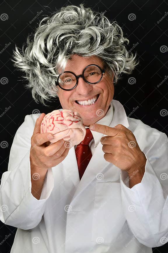 Verrückter Wissenschaftler stockbild. Bild von organ 25756869