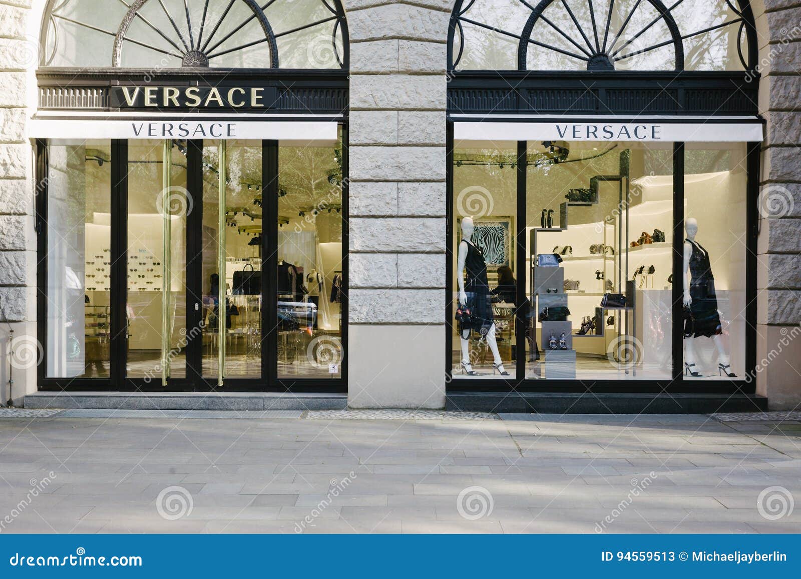 Versace fashion company editorial stock photo. Image of front - 94559513