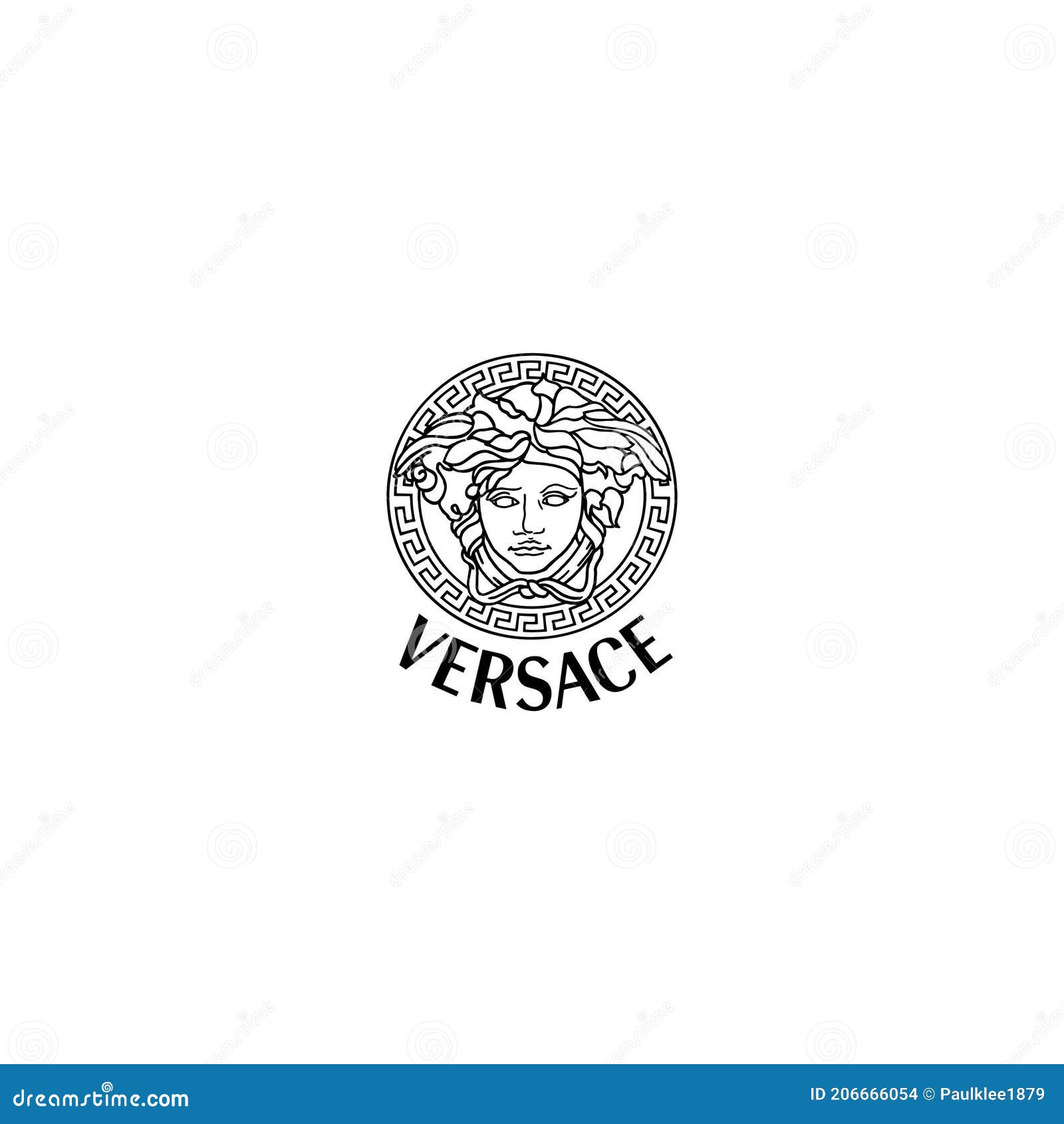 VERSACE On White Background Editorial Illustrative Editorial Stock ...