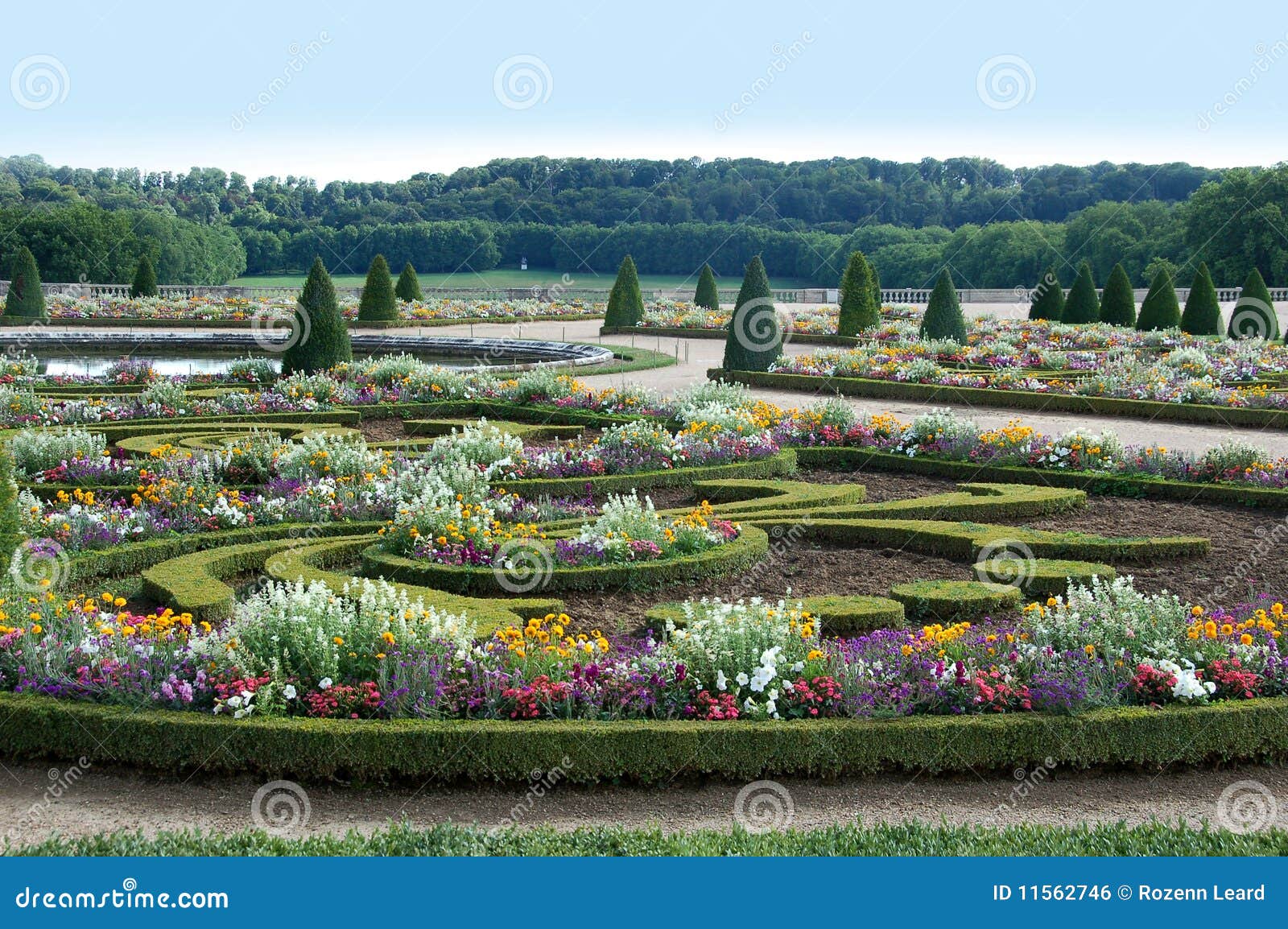 Versailles Garden, France stock photo. Image of beds 11562746