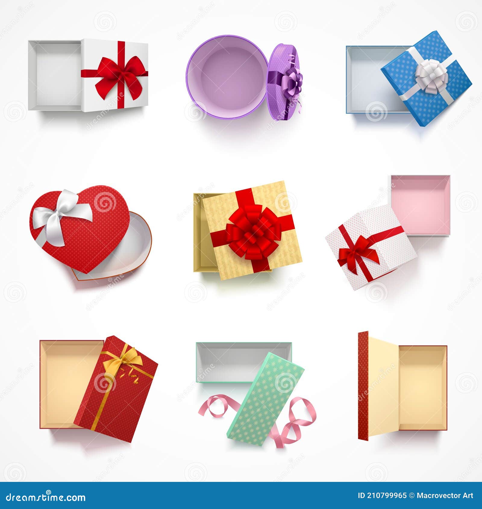 Versatile Gift Boxes Set stock vector. Illustration of abstract 210799965