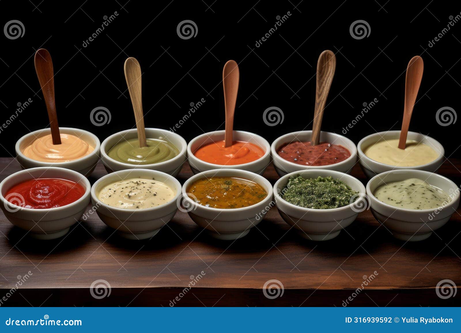 versatile sauces bowls different. generate ai